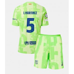 Barcelona Inigo Martinez #5 Rezervni Dres za Dječji 2024-25 Kratak Rukavima (+ kratke hlače)